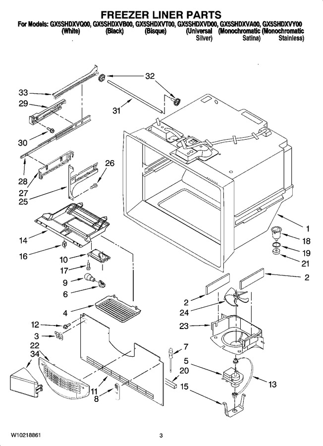 Diagram for GX5SHDXVT00