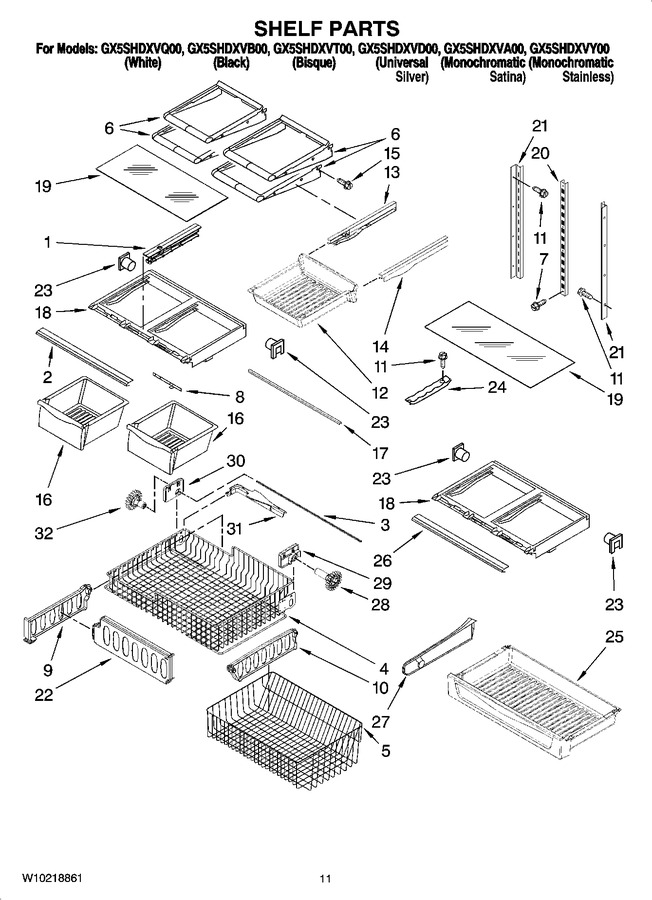 Diagram for GX5SHDXVY00