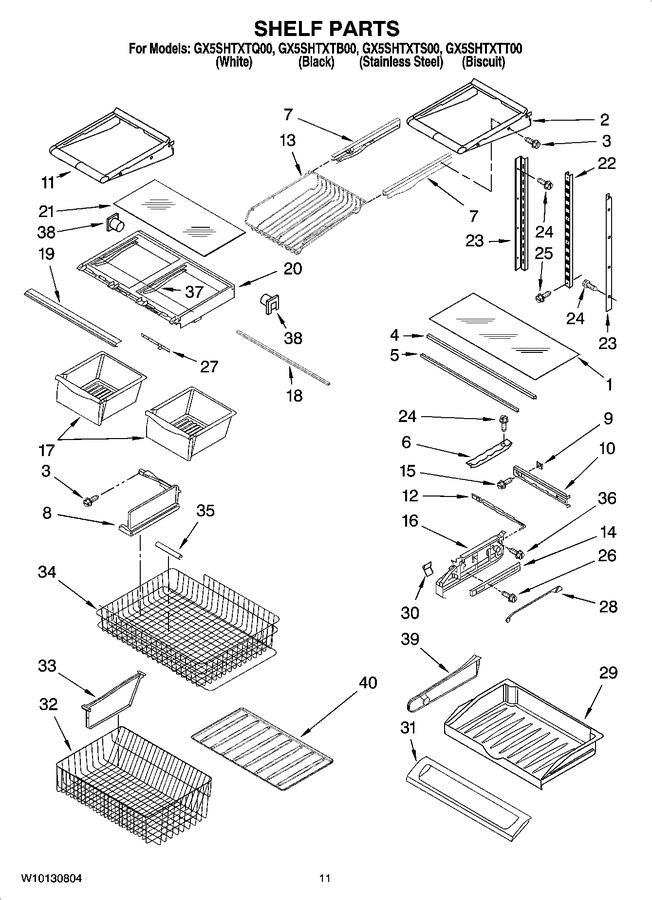 Diagram for GX5SHTXTB00