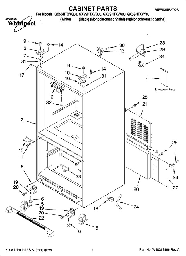 Diagram for GX5SHTXVA00