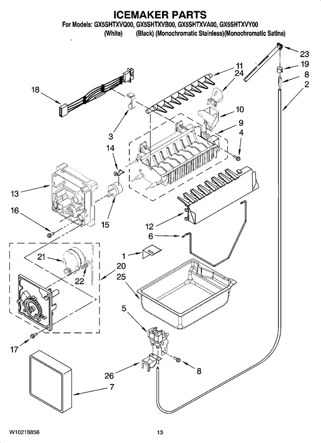 Diagram for GX5SHTXVA00