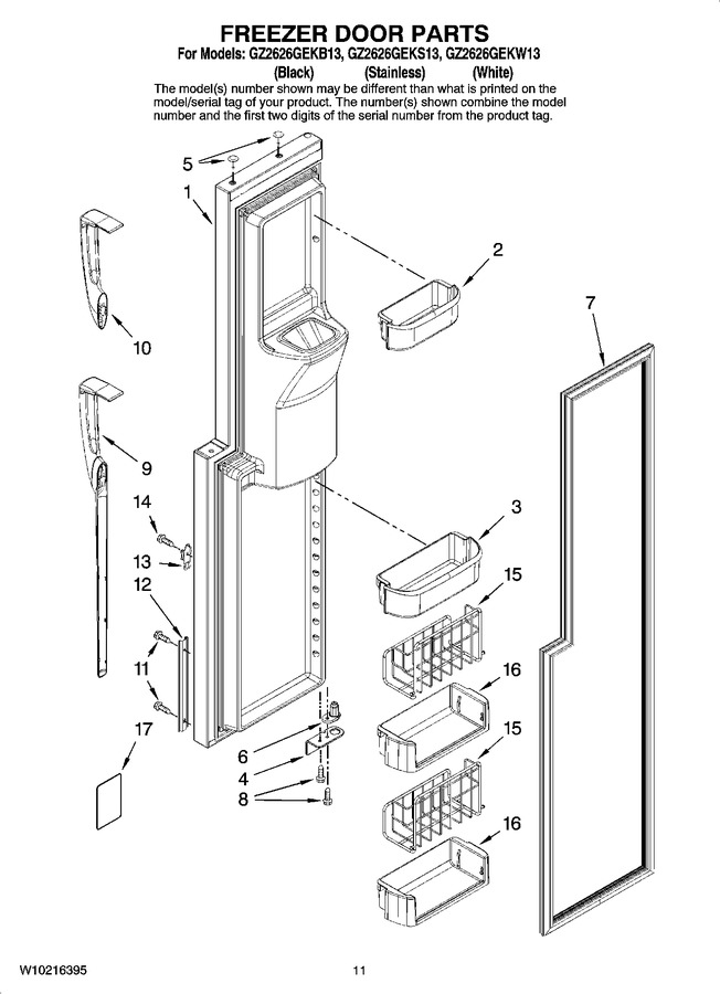Diagram for GZ2626GEKS13