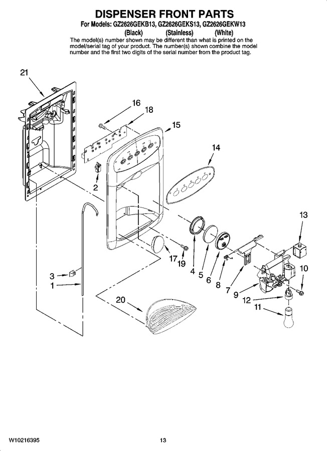 Diagram for GZ2626GEKS13
