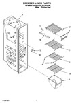 Diagram for 04 - Freezer Liner Parts