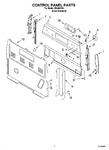 Diagram for 02 - Control Panel Parts