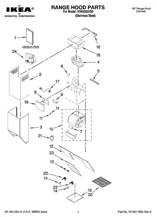 Diagram for IHW8303VS0