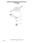 Diagram for 11 - Lower Washarm And Strainer Parts