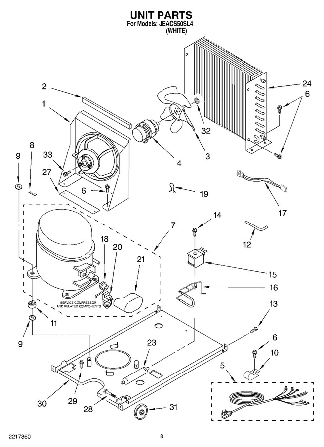 Diagram for JEACS50SL4