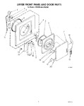 Diagram for 03 - Dryer Front Panel And Door