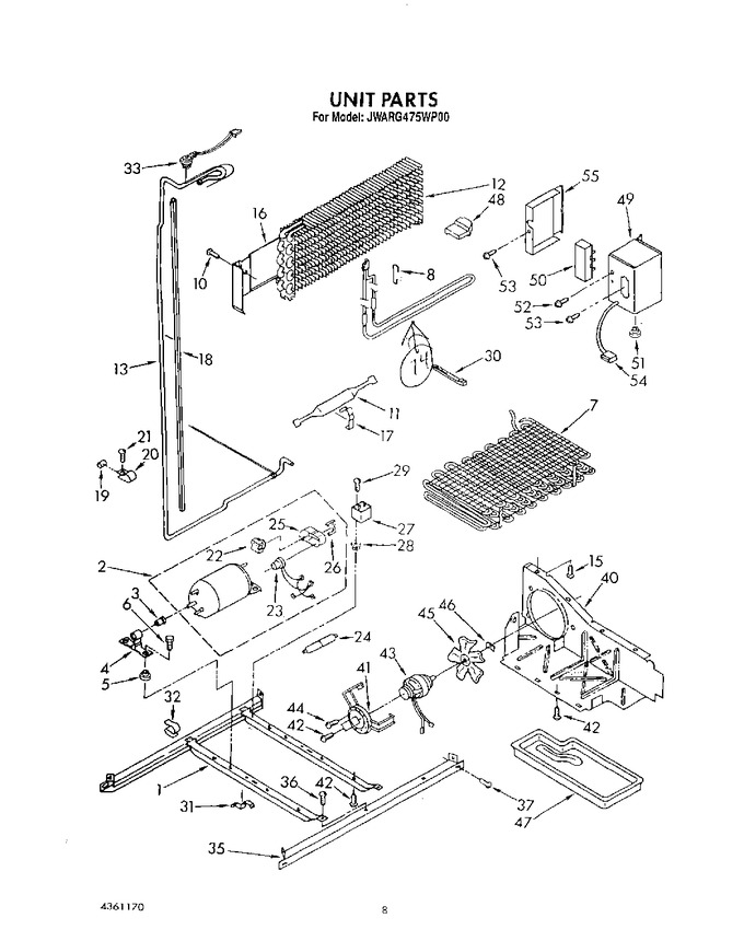 Diagram for JWARG475WP00