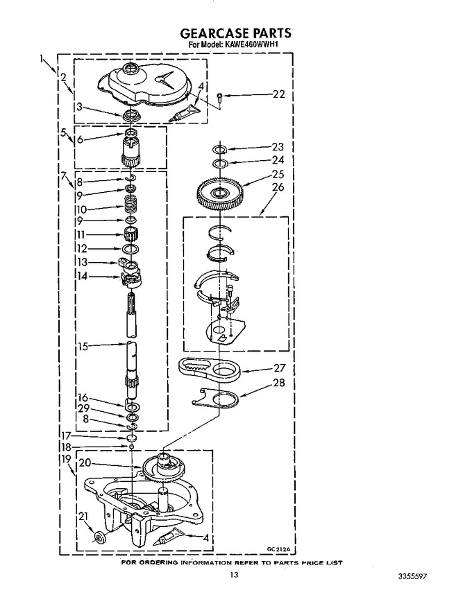 Diagram for KAWE460WAL1