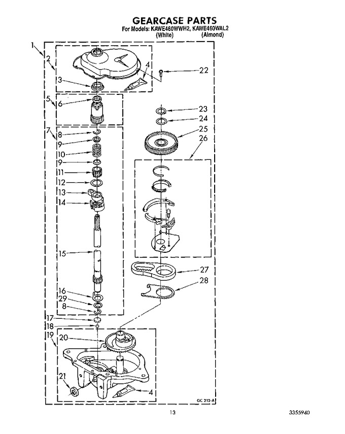 Diagram for KAWE460WWH2