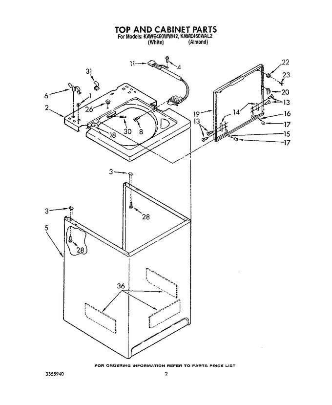 Diagram for KAWE460WAL2