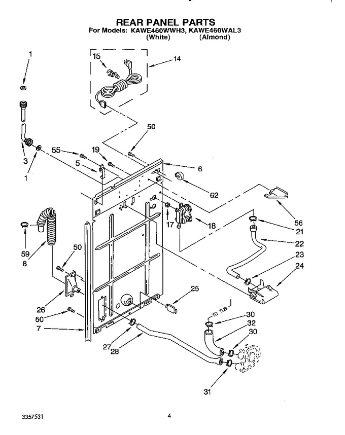 Diagram for KAWE460WWH3