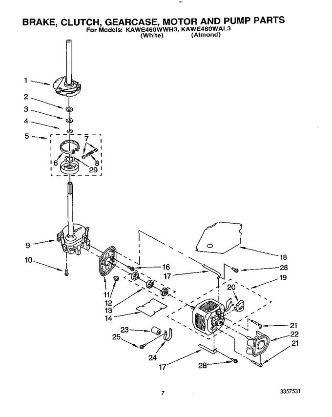 Diagram for KAWE460WAL3