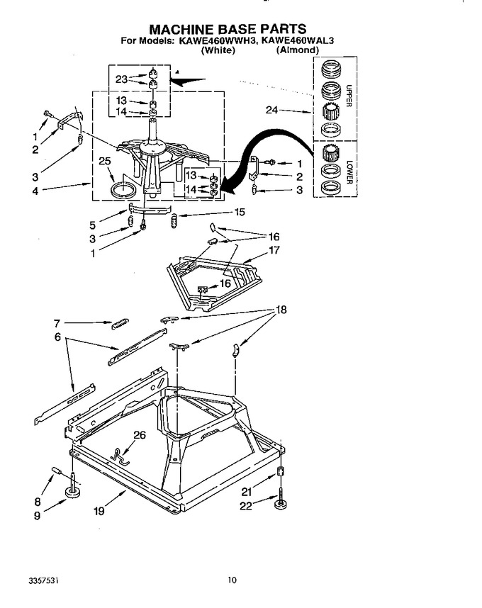 Diagram for KAWE460WAL3