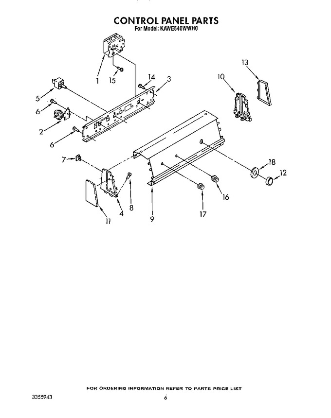 Diagram for KAWE540WAL0