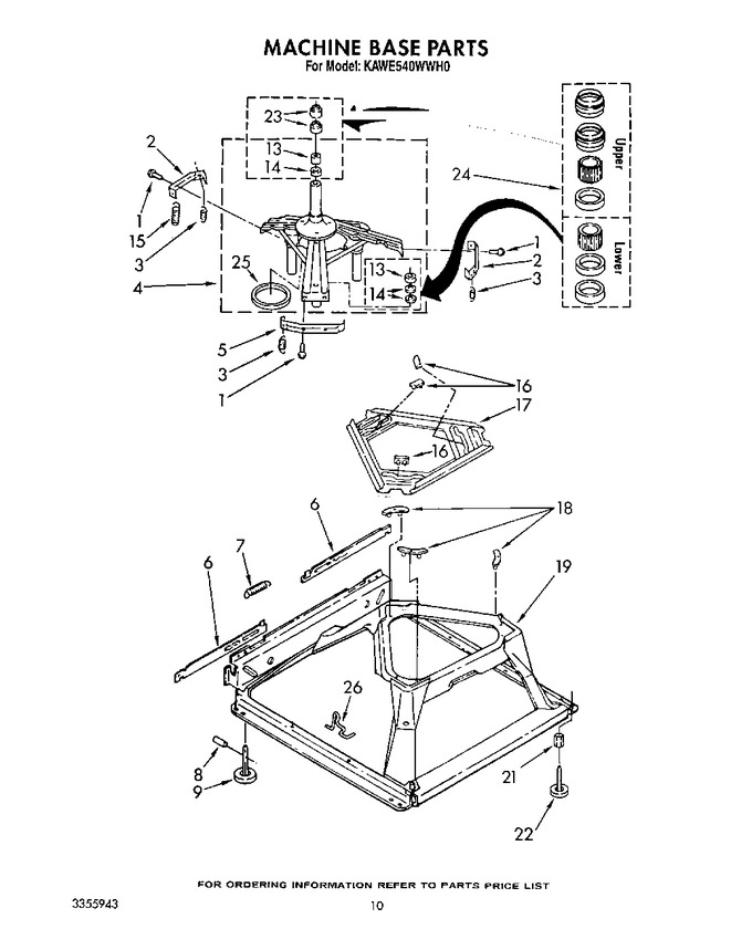 Diagram for KAWE540WAL0