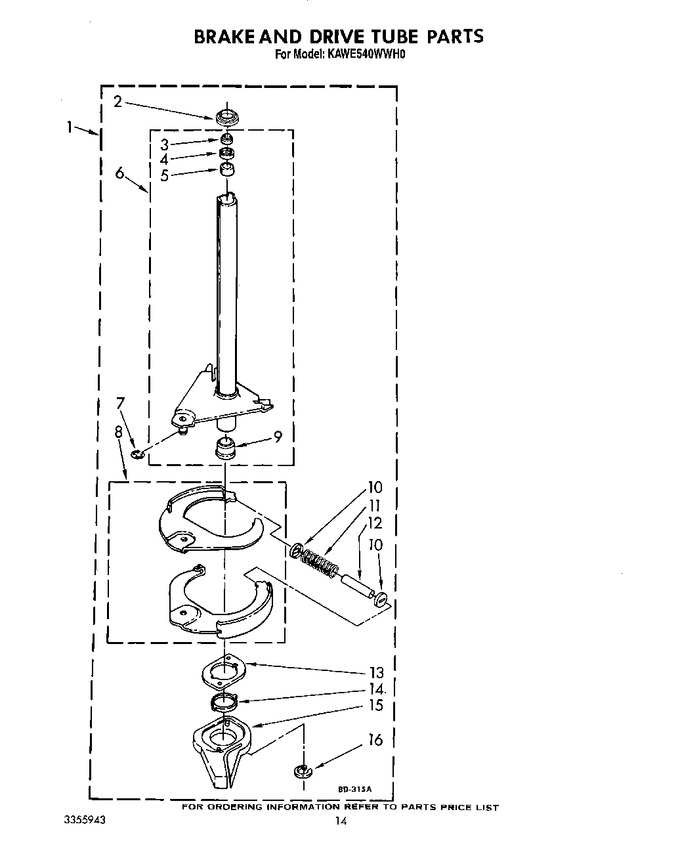Diagram for KAWE540WAL0