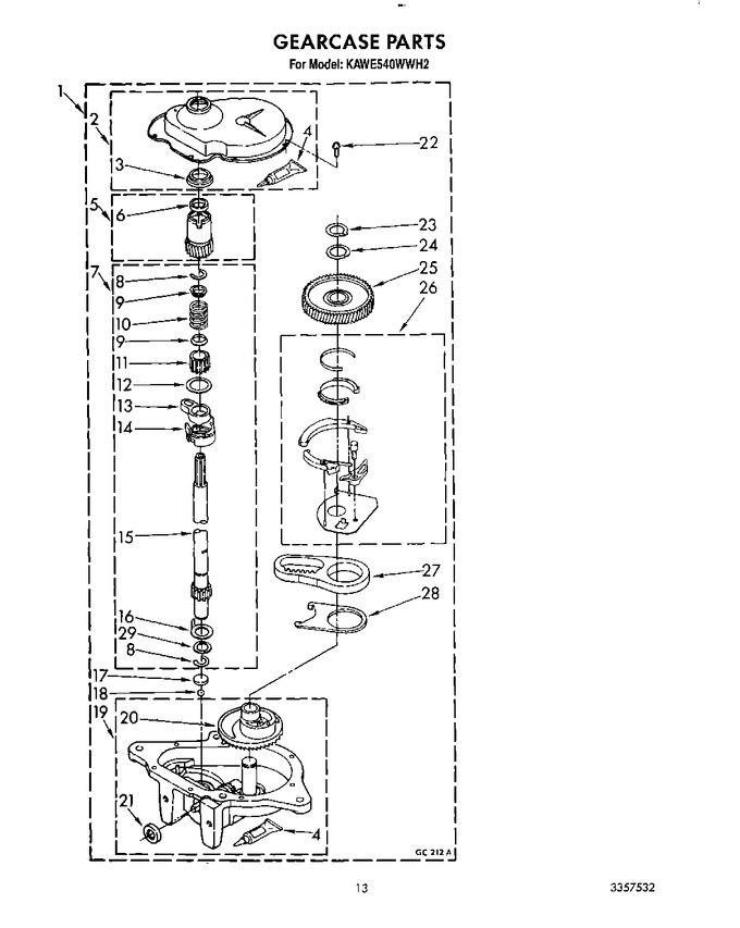 Diagram for KAWE540WWH2