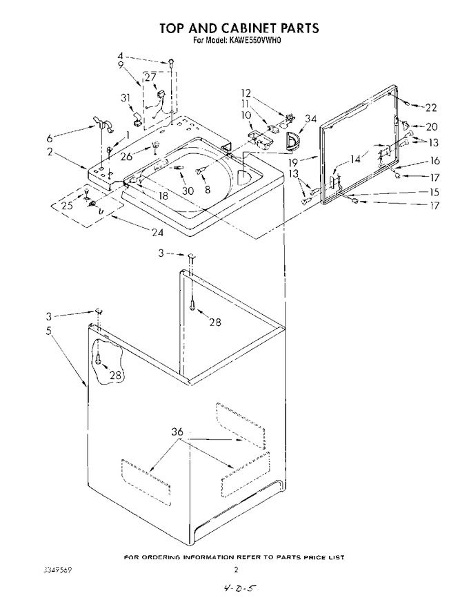 Diagram for KAWE550VAL0