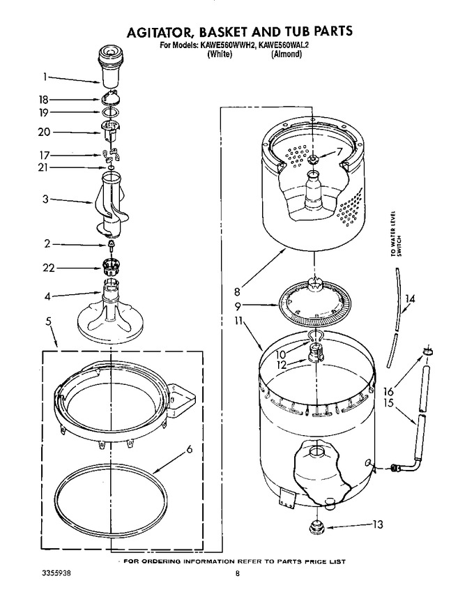 Diagram for KAWE560WAL2