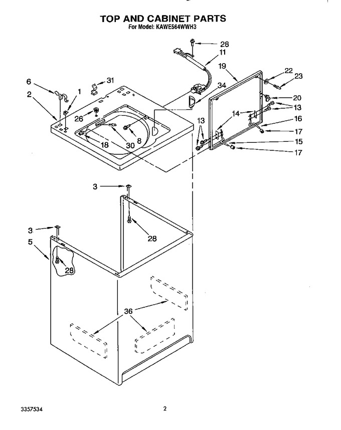 Diagram for KAWE564WAL3