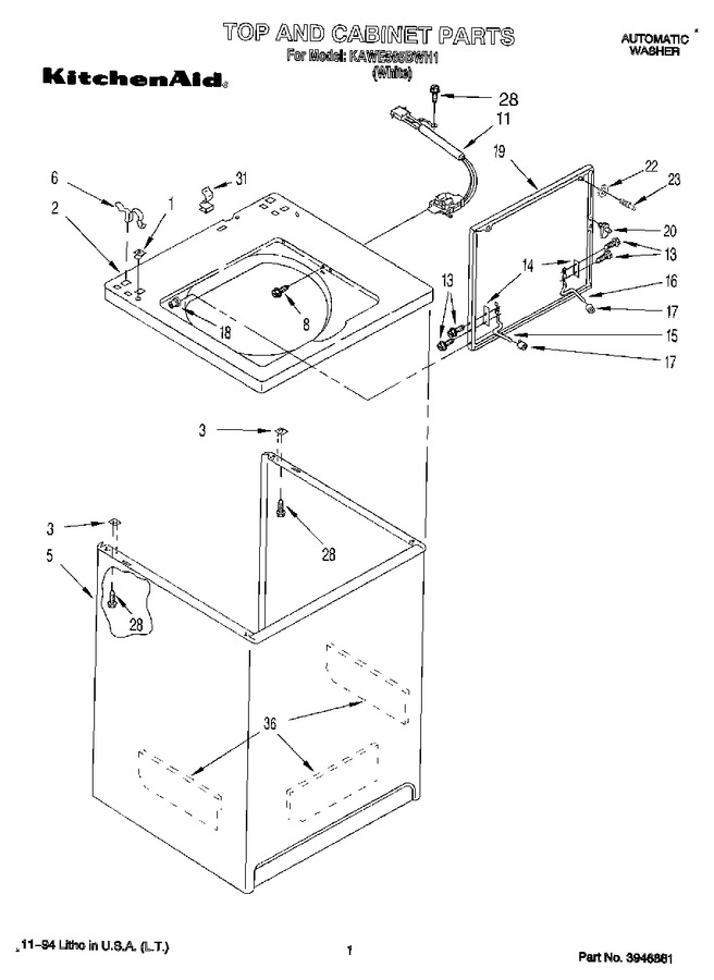 Diagram for KAWE565BWH1