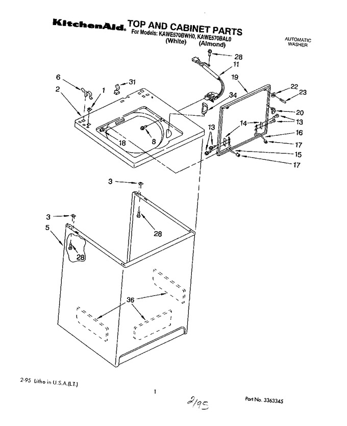 Diagram for KAWE570BAL0