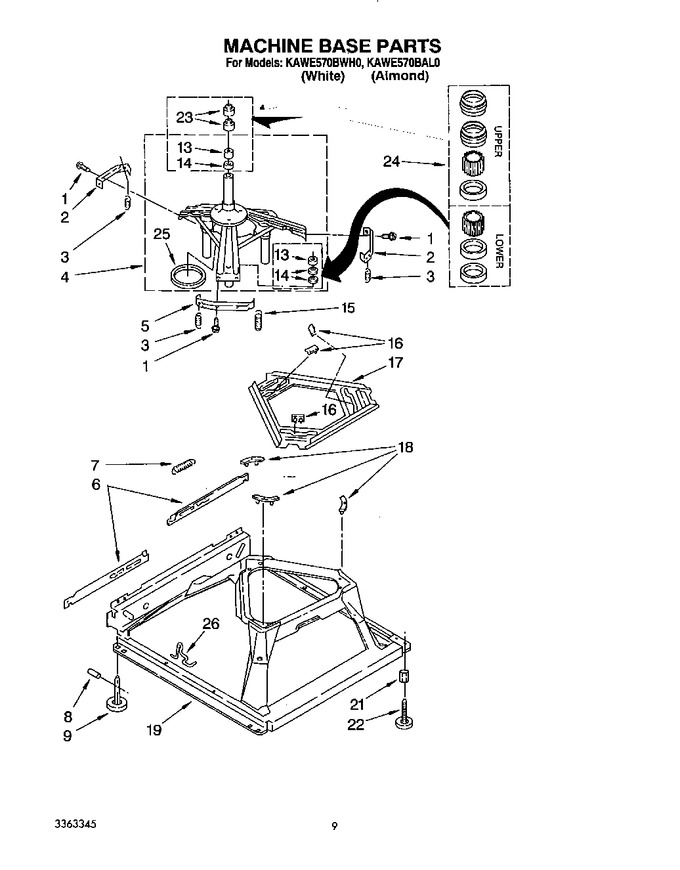Diagram for KAWE570BAL0