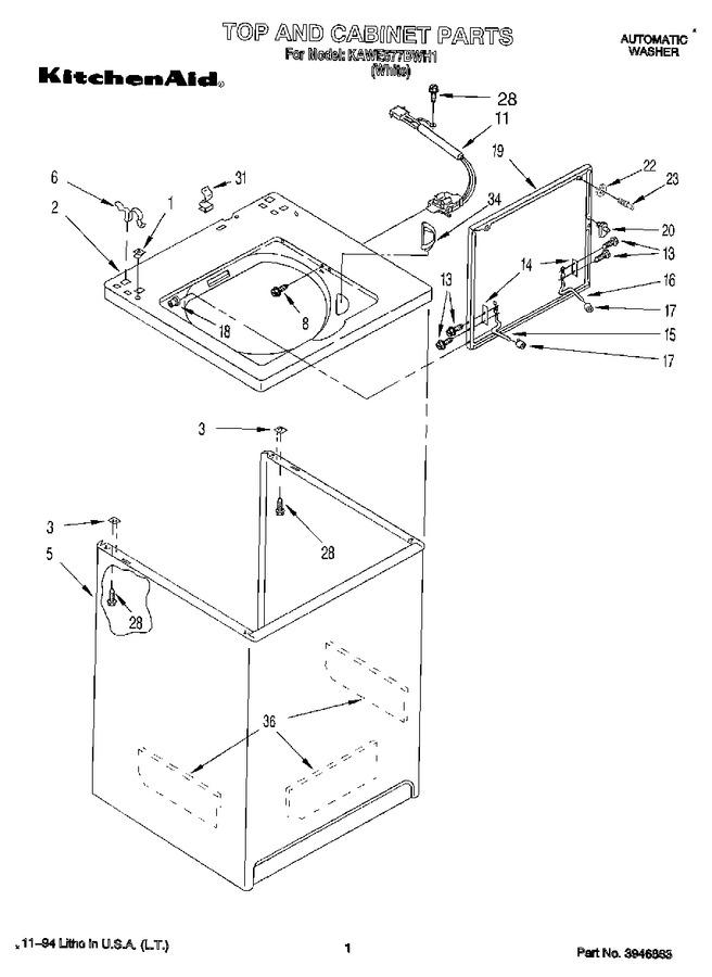Diagram for KAWE577BWH1