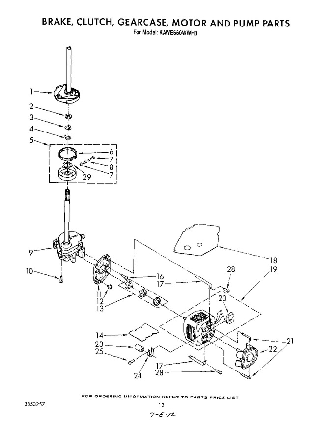 Diagram for KAWE660WWH0