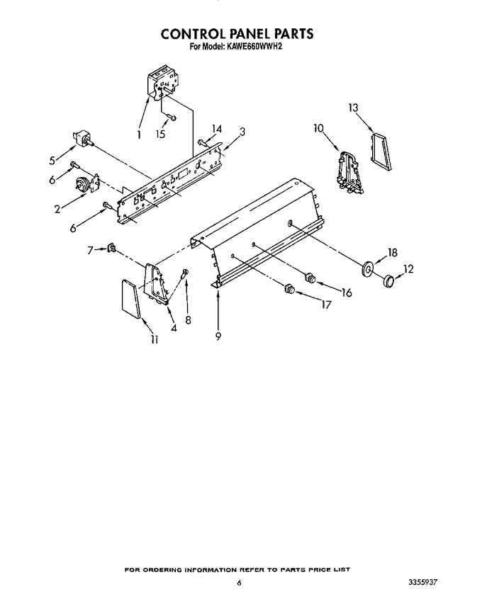 Diagram for KAWE660WWH2