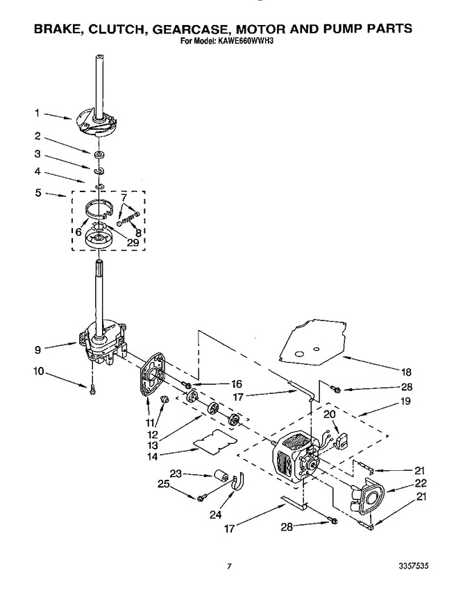 Diagram for KAWE660WWH3