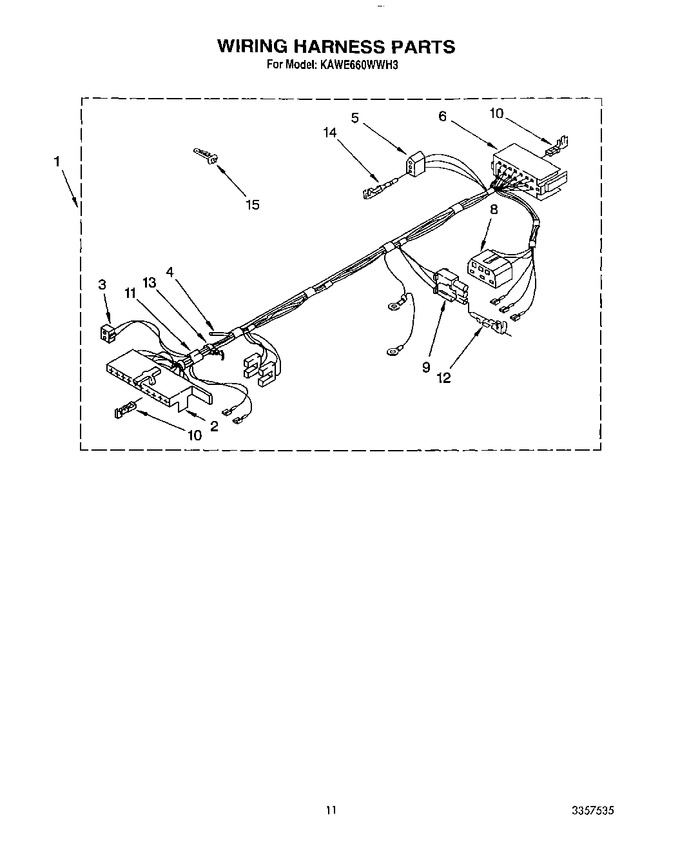 Diagram for KAWE660WWH3