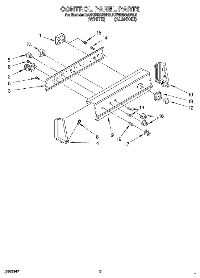 Diagram for KAWE665BAL0