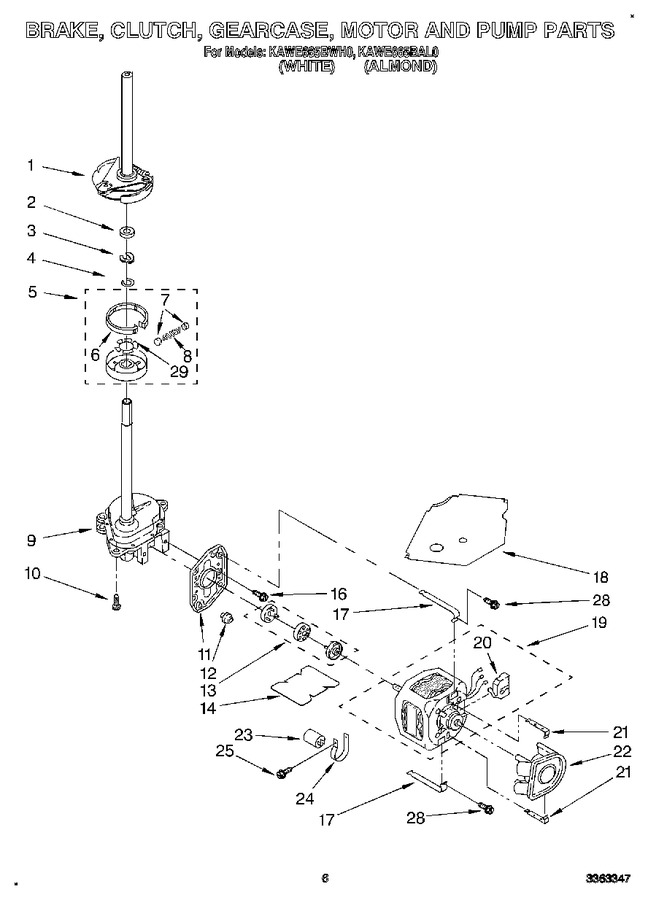 Diagram for KAWE665BAL0