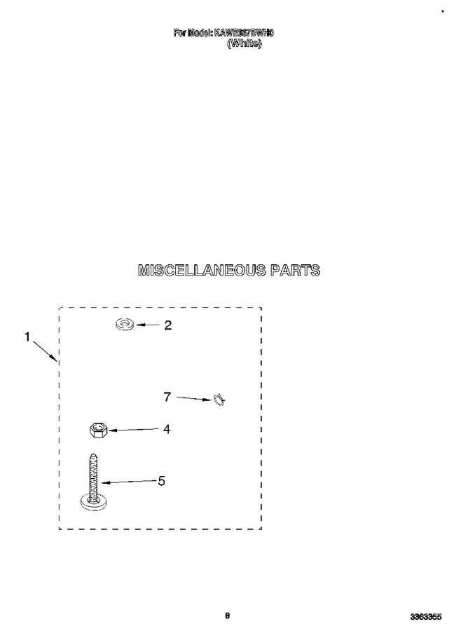 Diagram for KAWE667BWH0