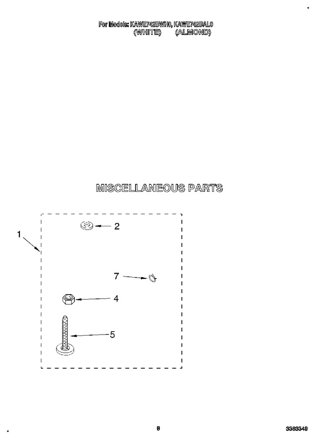 Diagram for KAWE742BAL0