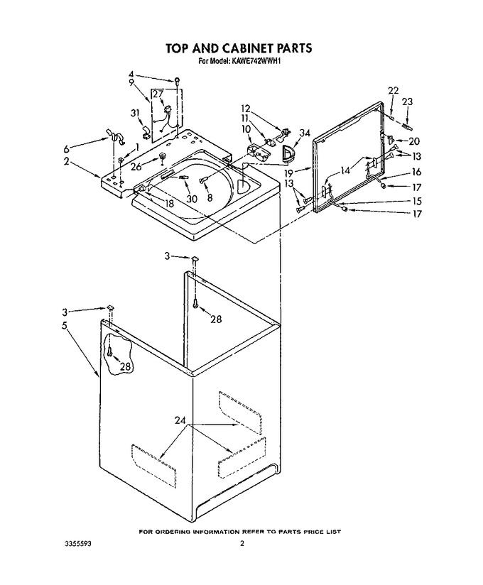 Diagram for KAWE742WAL1