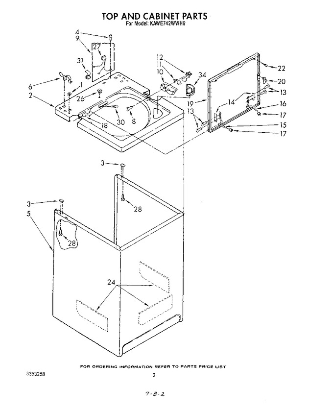 Diagram for KAWE742WWH0