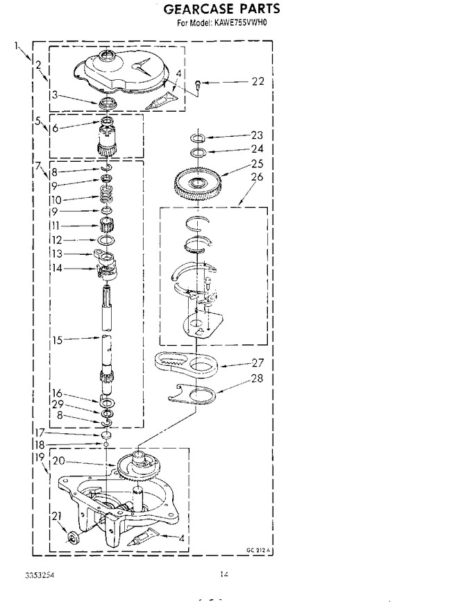 Diagram for KAWE755VAL0