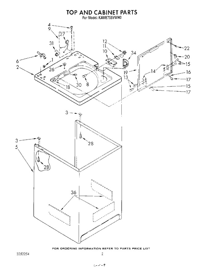 Diagram for KAWE755VWH0