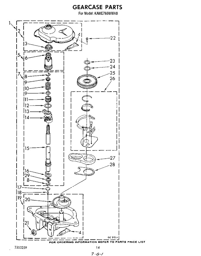 Diagram for KAWE760WAL0