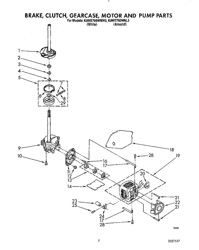 Diagram for KAWE760WWH3