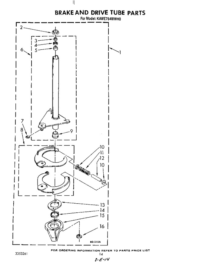 Diagram for KAWE764WAL0
