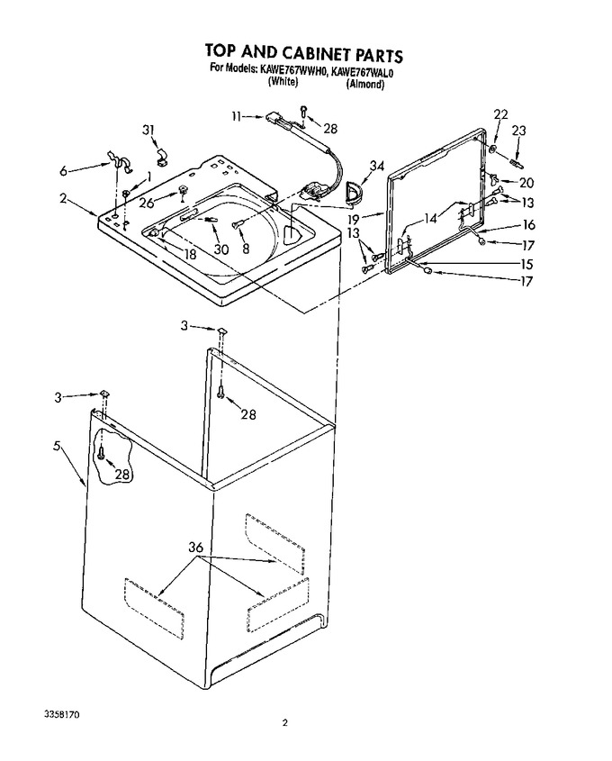 Diagram for KAWE767WAL0