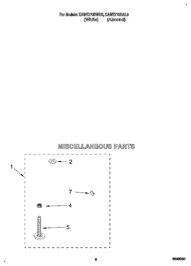 Diagram for KAWE770BWH0