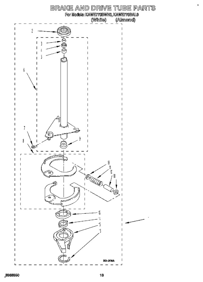 Diagram for KAWE770BAL0