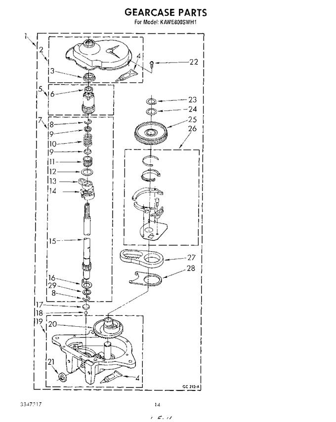 Diagram for KAWE800SWH1